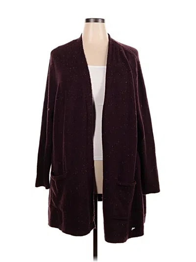Pre-owned Love Ellie Cardigan Sweater In Burgundy
