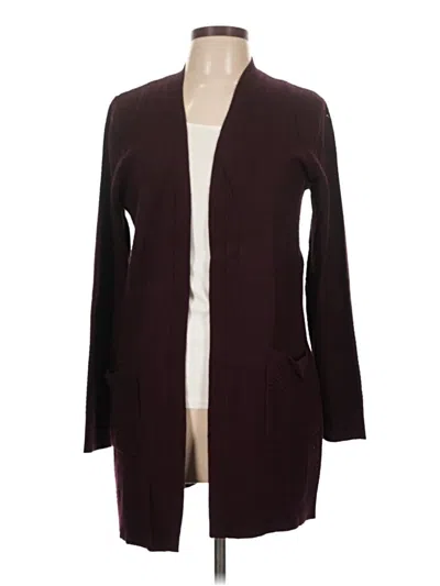 Pre-owned Love Ellie Cardigan Sweater In Burgundy