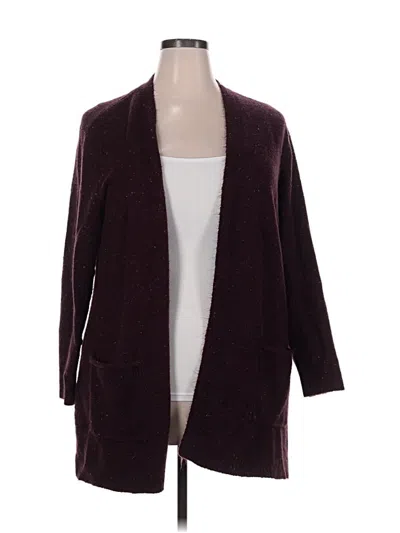 Pre-owned Love Ellie Cardigan Sweater In Burgundy