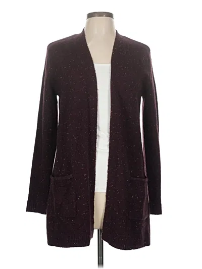 Pre-owned Love Ellie Cardigan Sweater In Burgundy