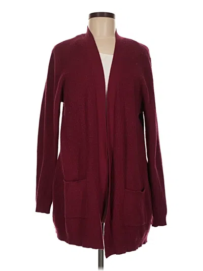 Pre-owned Love Ellie Cardigan Sweater In Burgundy
