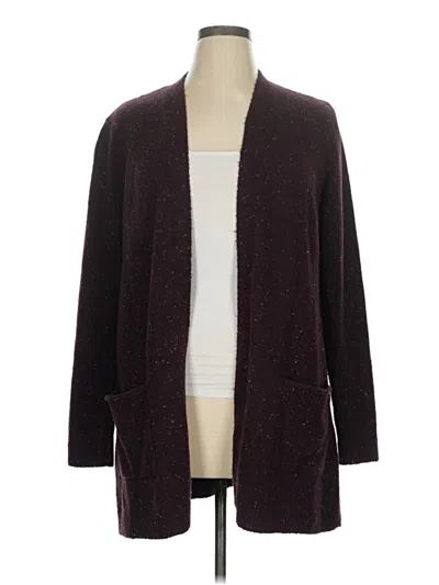 Pre-owned Love Ellie Cardigan Sweater In Burgundy