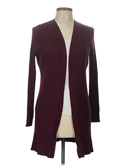 Pre-owned Love Ellie Cardigan Sweater In Burgundy
