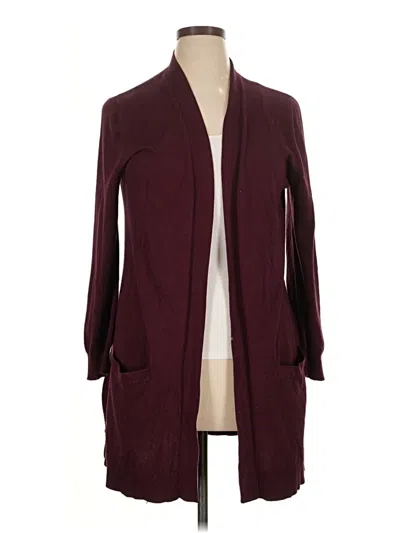 Pre-owned Love Ellie Cardigan Sweater In Burgundy