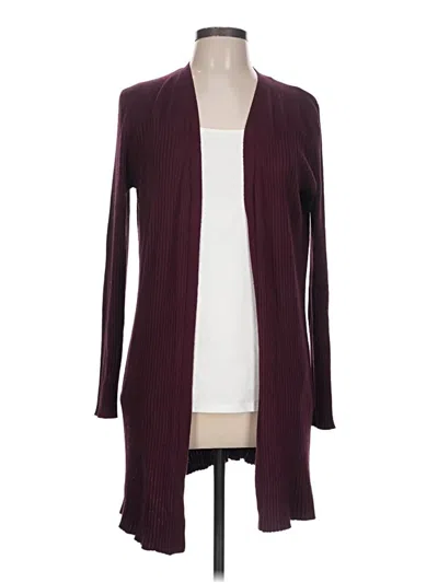 Pre-owned Love Ellie Cardigan Sweater In Burgundy