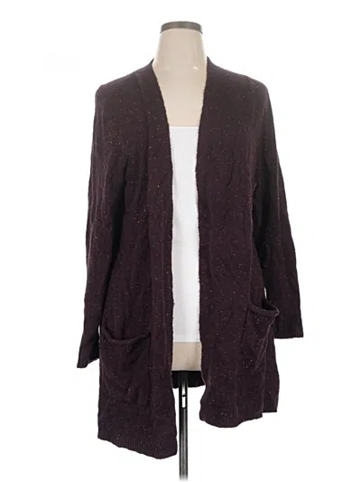 Pre-owned Love Ellie Cardigan Sweater In Burgundy