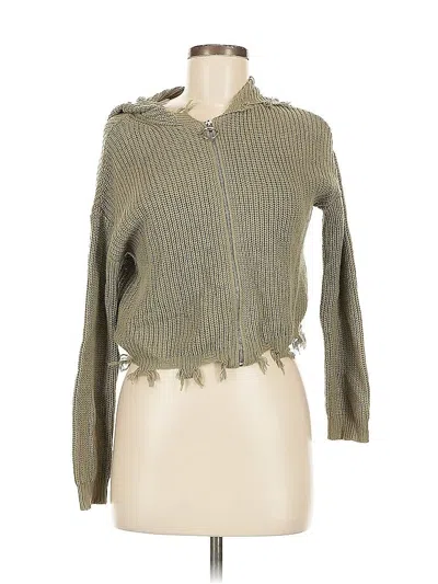 Pre-owned Love Ellie Cardigan Sweater In Green