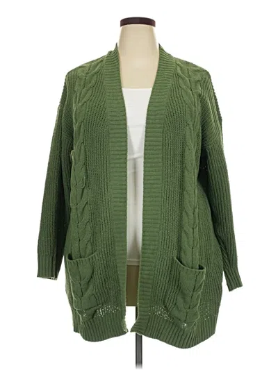 Pre-owned Love Ellie Cardigan Sweater In Green