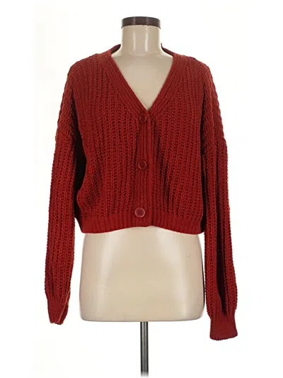 Pre-owned Love Ellie Cardigan Sweater In Red