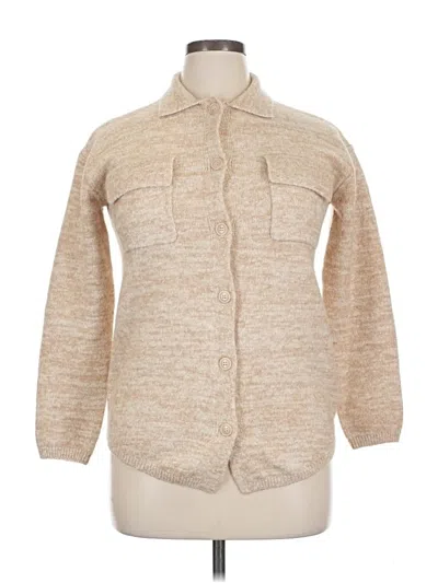 Pre-owned Love Ellie Cardigan Sweater In Tan