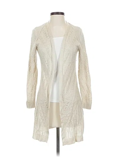 Pre-owned Love Ellie Cardigan Sweater In White