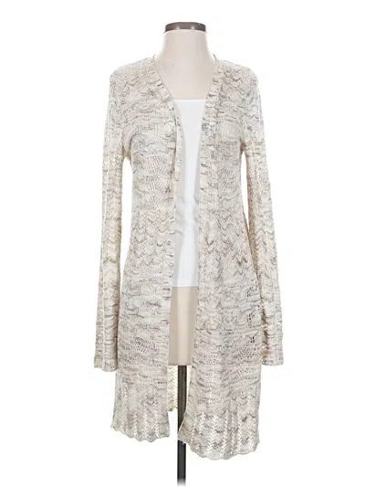 Pre-owned Love Ellie Cardigan Sweater In White