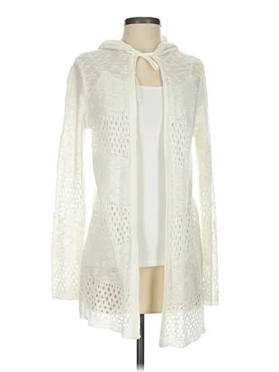 Pre-owned Love Ellie Cardigan Sweater In White