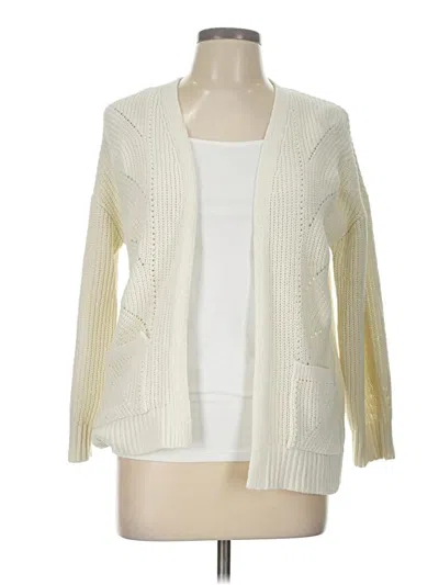 Pre-owned Love Ellie Cardigan Sweater In White
