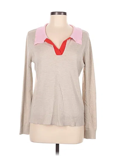 Pre-owned Love Ellie Long Sleeve Polo Shirt In Gray