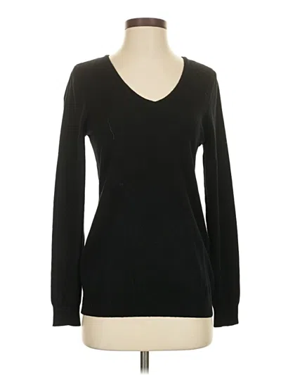 Pre-owned Love Ellie Long Sleeve Top Black V-neck Tops