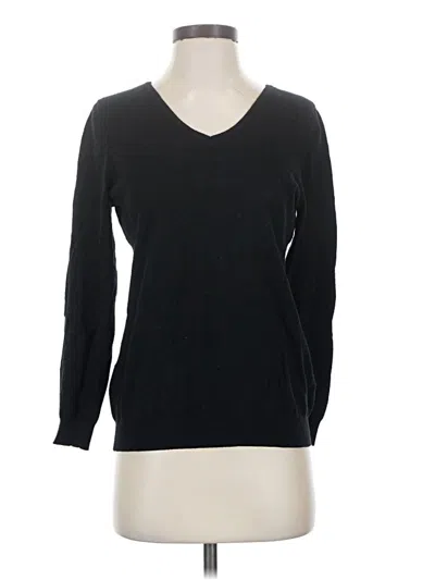 Pre-owned Love Ellie Long Sleeve Top Black V-neck Tops