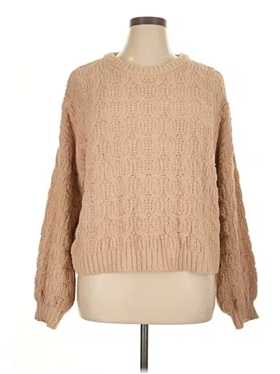 Pre-owned Love Ellie Pullover Sweater In Brown