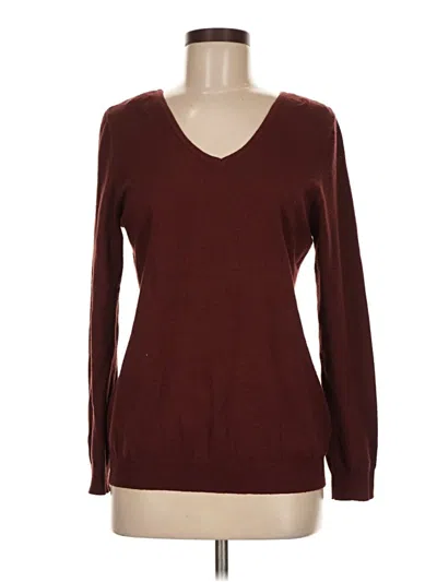 Pre-owned Love Ellie Pullover Sweater In Burgundy