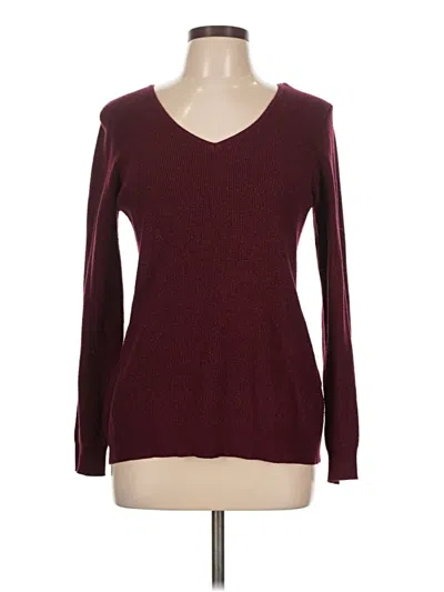 Pre-owned Love Ellie Pullover Sweater In Burgundy