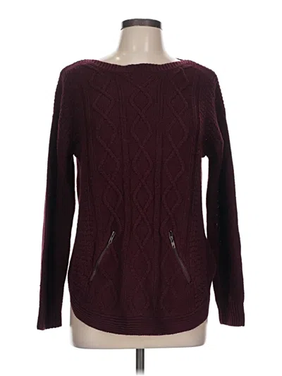 Pre-owned Love Ellie Pullover Sweater In Burgundy