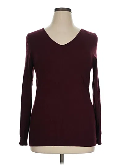 Pre-owned Love Ellie Pullover Sweater In Burgundy