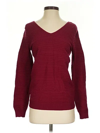 Pre-owned Love Ellie Pullover Sweater In Burgundy