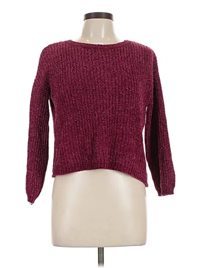 Pre-owned Love Ellie Pullover Sweater In Burgundy