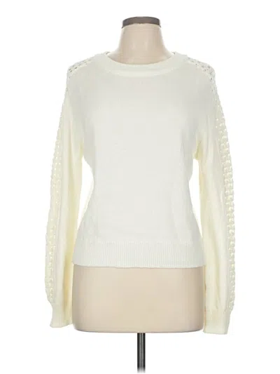 Pre-owned Love Ellie Pullover Sweater In White