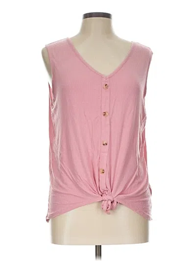 Pre-owned Love Ellie Sleeveless T-shirt In Pink