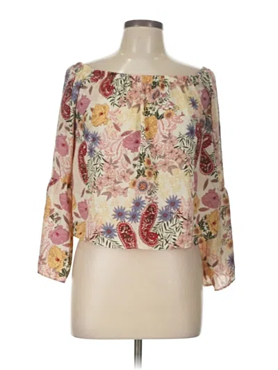Pre-owned Love, Fire 3/4 Sleeve Blouse In Ivory