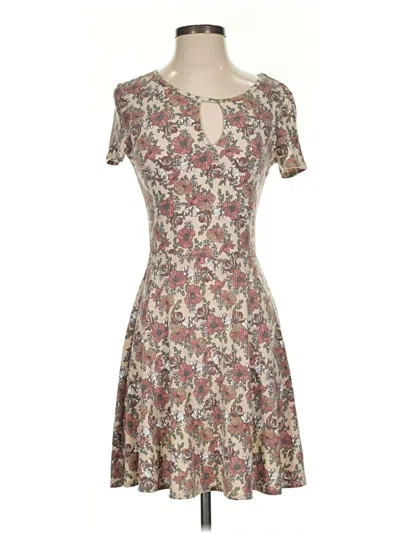 Pre-owned Love, Fire Casual Dress In Brown