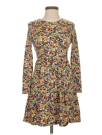 Pre-owned Love, Fire Casual Dress In Brown