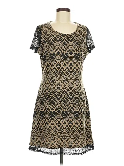 Pre-owned Love, Fire Casual Dress In Brown