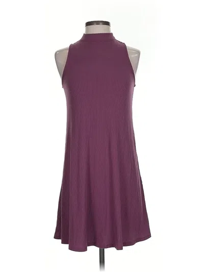 Pre-owned Love, Fire Casual Dress In Burgundy