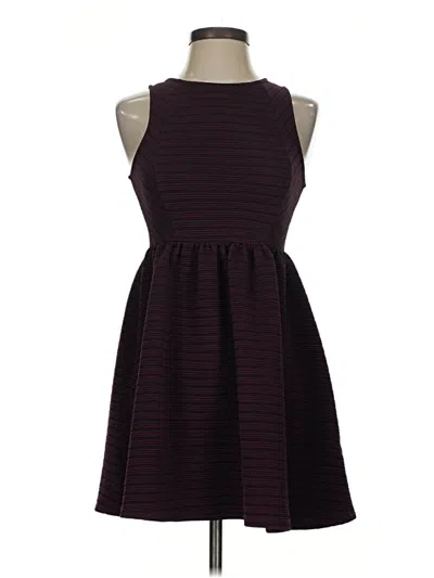 Pre-owned Love, Fire Casual Dress In Burgundy