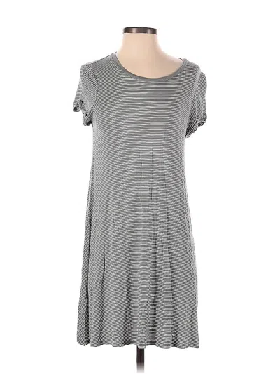 Pre-owned Love, Fire Casual Dress In Gray