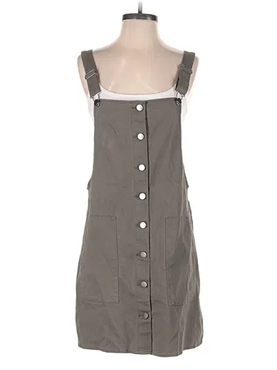 Pre-owned Love, Fire Casual Dress In Gray