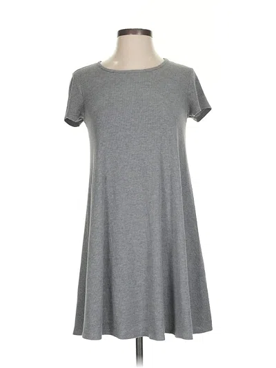 Pre-owned Love, Fire Casual Dress In Gray