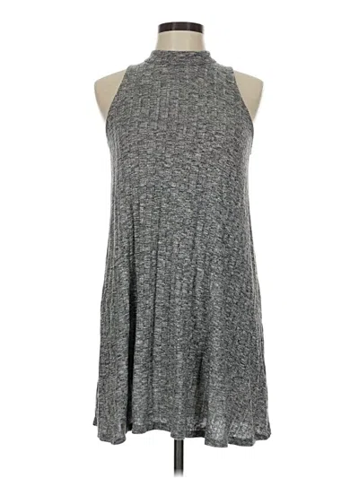Pre-owned Love, Fire Casual Dress In Gray