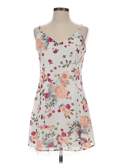 Pre-owned Love, Fire Casual Dress In Gray