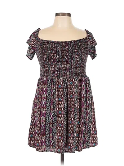 Pre-owned Love, Fire Casual Dress In Purple