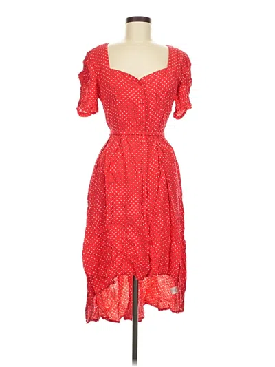 Pre-owned Love, Fire Casual Dress In Red
