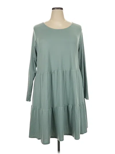 Pre-owned Love, Fire Casual Dress In Teal