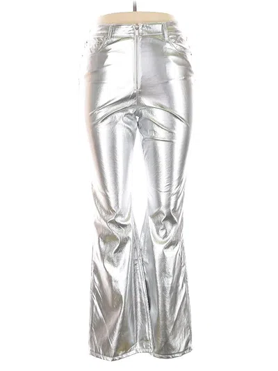 Pre-owned Love, Fire Casual Pants In Silver