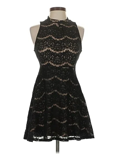 Pre-owned Love, Fire Cocktail Dress In Black
