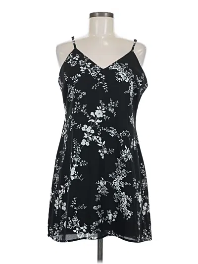 Pre-owned Love, Fire Cocktail Dress In Black