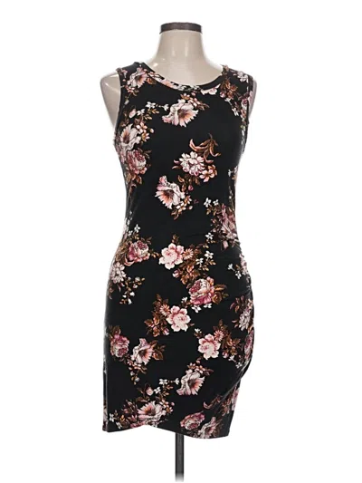 Pre-owned Love, Fire Cocktail Dress In Black