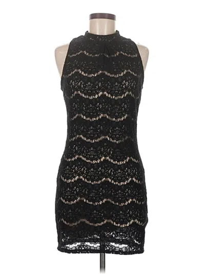 Pre-owned Love, Fire Cocktail Dress In Black
