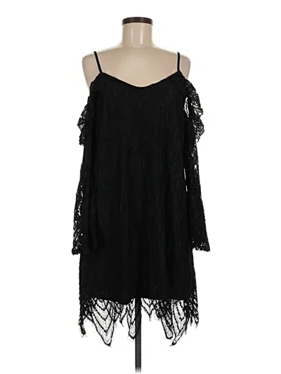 Pre-owned Love, Fire Cocktail Dress In Black